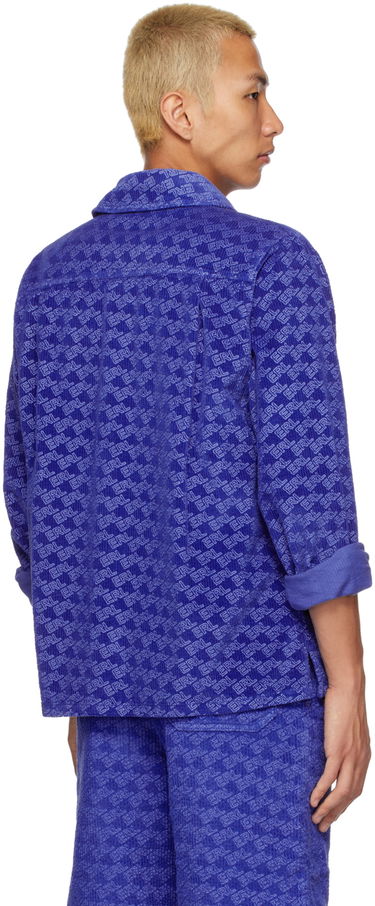 Košeľa ERL Printed Corduroy Button-Up Shirt Modrá | ERL05B001, 2