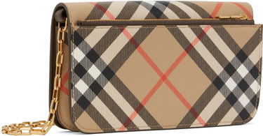 Taška cez rameno Burberry Burberry Chain Strap Wallet Béžová | 8095123, 2