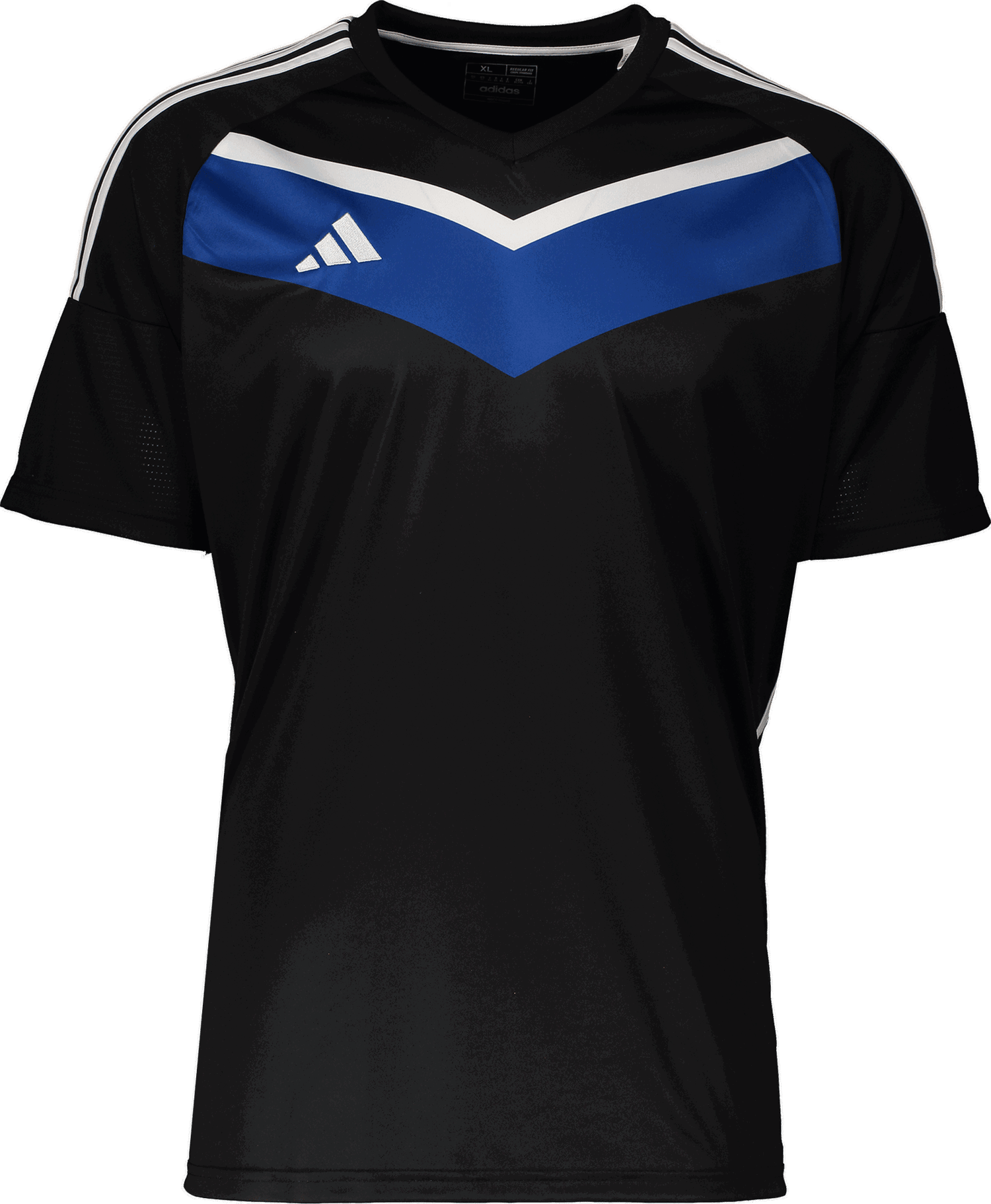 Dres adidas Originals Short-Sleeve V-Neck Jersey with Chevron and Shoulder Stripes Rôznofarebný | ht6351schwarz, 0