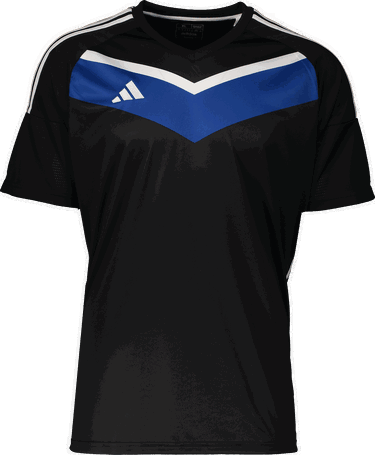 Dres adidas Originals Short-Sleeve V-Neck Jersey with Chevron and Shoulder Stripes Rôznofarebný | ht6351schwarz, 0