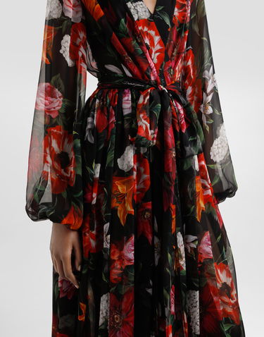 Šaty Dolce & Gabbana Dolce & Gabbana Floral Chiffon Wrap Dress Rôznofarebný | F6CNUTIS1Y4HN5PB, 3