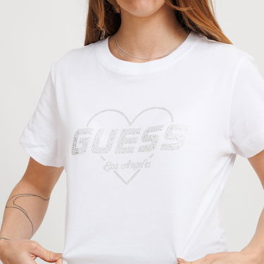 Tričko GUESS Guess Narciso T-Shirt Biela | V5GI10K9RM1-G011, 2