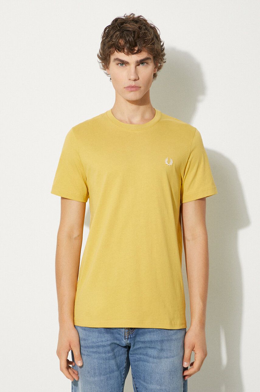 Tričko Fred Perry Crew Neck T-Shirt Žltá | M1600.W48, 0