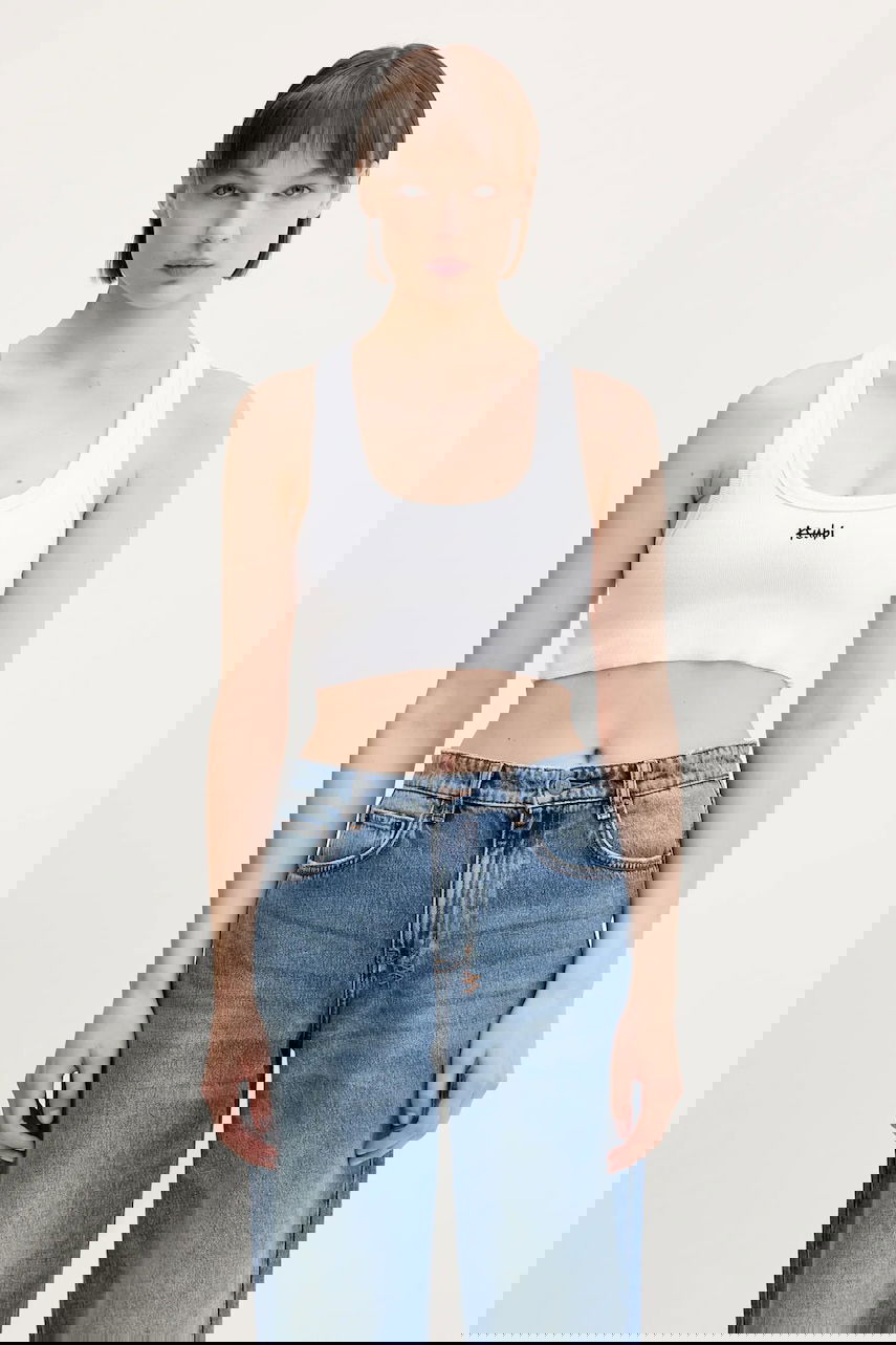 Tielko Ksubi KSUBI 1999 Origin Crop Tank Top Biela | WSP25SI001, 0