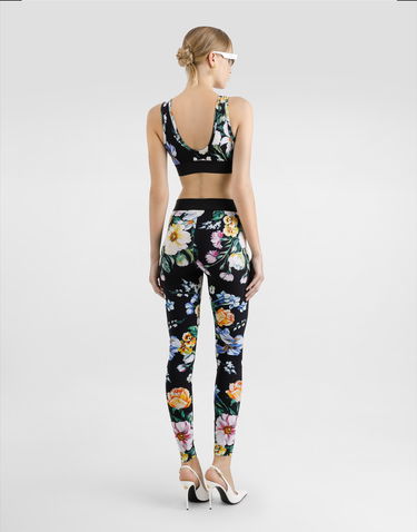 Legíny Dolce & Gabbana Dolce & Gabbana Floral-Print Jersey Activewear Leggings Rôznofarebný | FTB5TTFSG8LHN5JC, 2