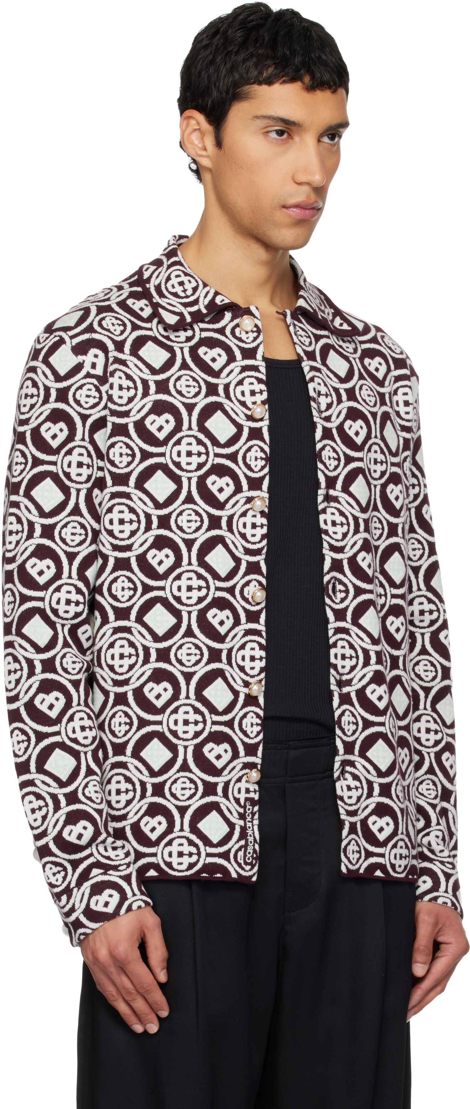 Košeľa Casablanca Monogram Shirt Rôznofarebný | M-AW25-KW-1093-01, 1