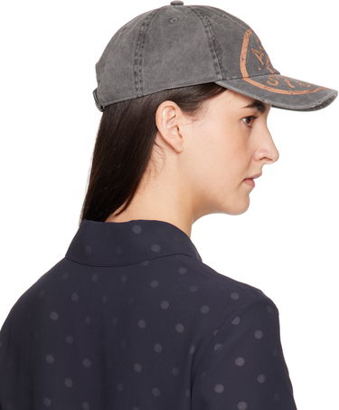 Šiltovka Acne Studios Printed Logo Baseball Cap Šedá | C40393-, 2