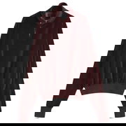 Les Tien Velour Half Zip Yacht Pullover, Size Large