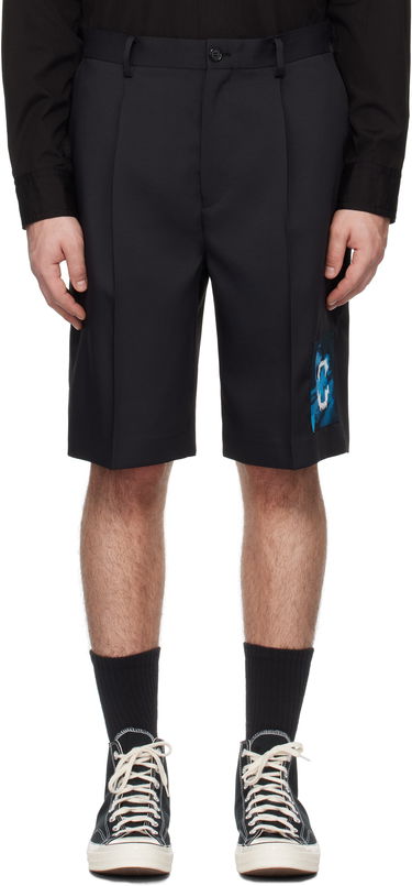 Šortky UNDERCOVER Undercover Appliqué Shorts Čierna | UP1E4508, 0