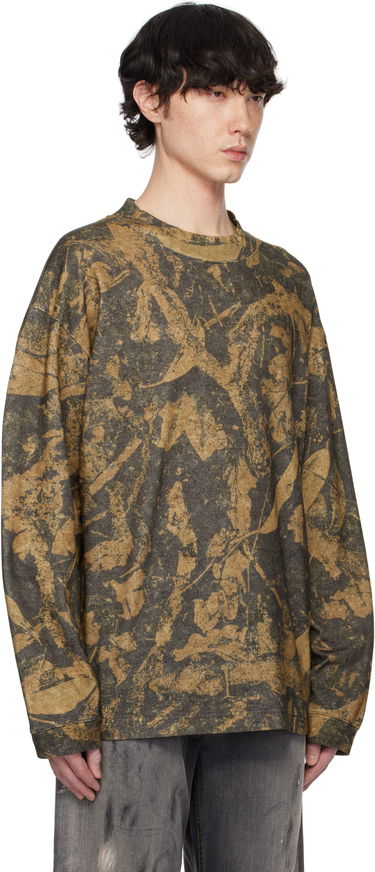 Tričko Acne Studios Acne Studios Camo Crew Neck T-shirt Zelené | CL0317-, 4