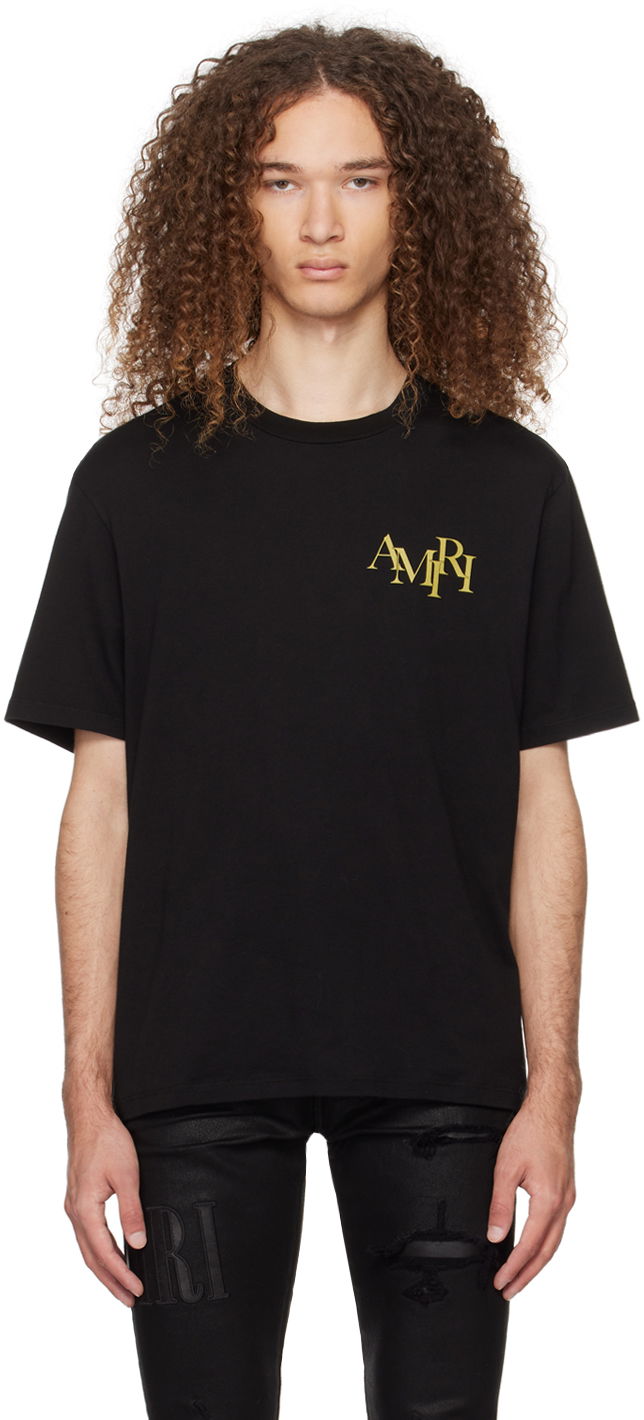 Tričko AMIRI Crystal Champagne T-Shirt Čierna | AMJYTE1022, 0