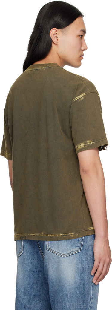 Tričko We11done We11done Pierced T-Shirt Zelené | WD-TT0-25-770-U-CH, 2