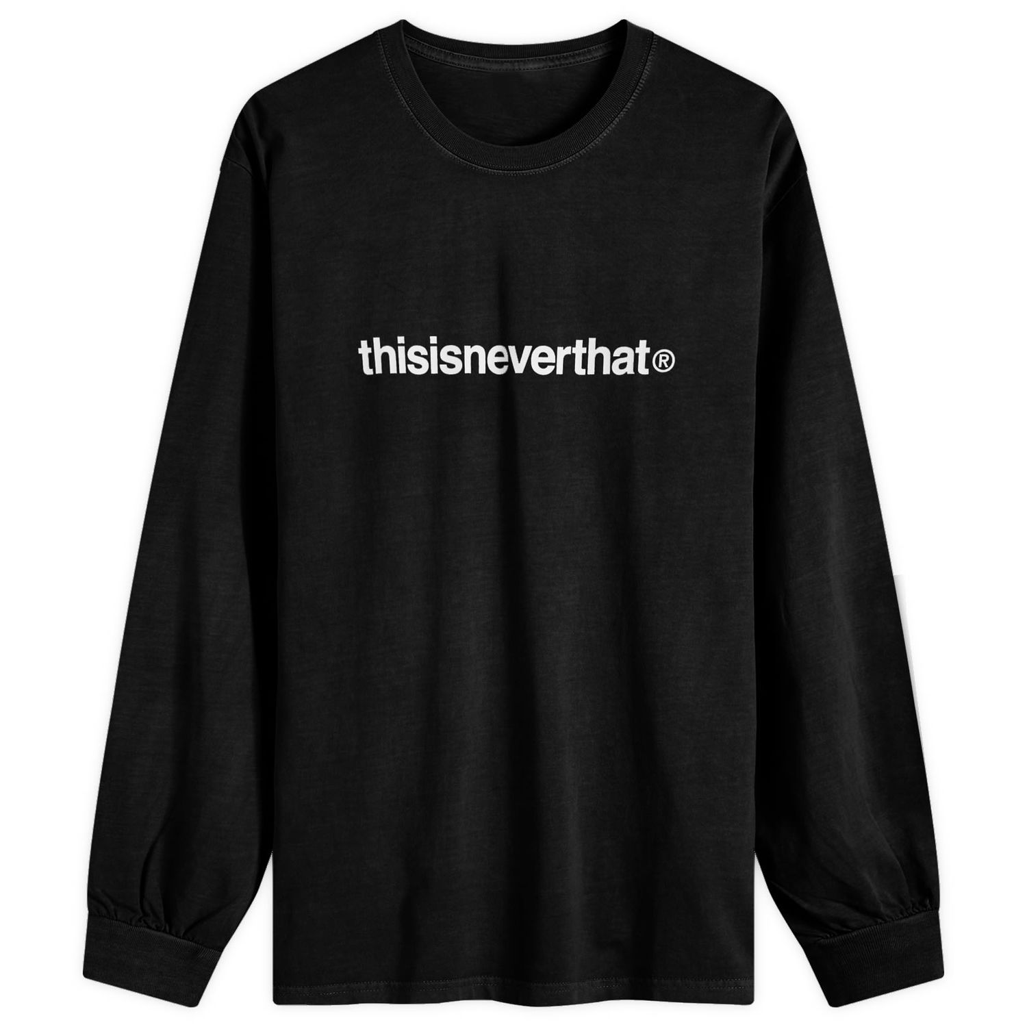Tričko thisisneverthat T-Logo Long Sleeve T-Shirt Čierna | TN243TTSLT02-BLK, 0