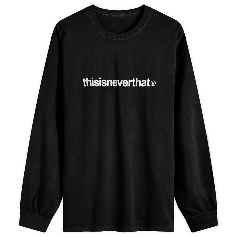 Tričko thisisneverthat T-Logo Long Sleeve T-Shirt Čierna | TN243TTSLT02-BLK