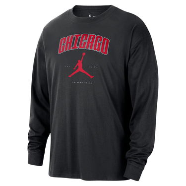Tričko Jordan Jordan NBA Chicago Bulls Essential Long-Sleeve Tee Čierna | HV5460-010, 1