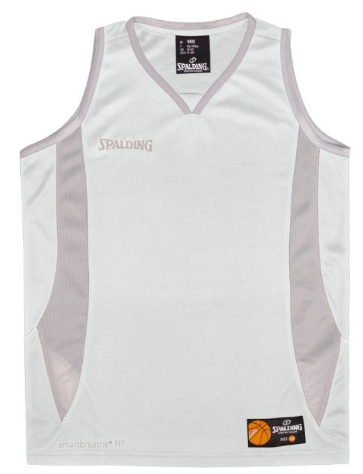 Tielko Spalding Spalding Jam Tank Top Biela | 40221001-whitesilvergrey, 1