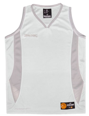 Tielko Spalding Spalding Jam Tank Top Biela | 40221001-whitesilvergrey, 1