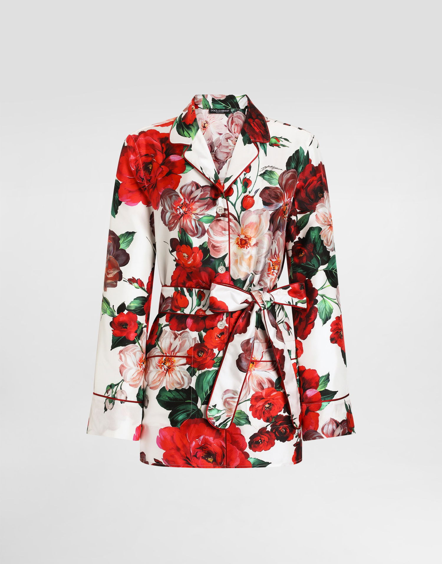 Pyžamo Dolce & Gabbana Dolce & Gabbana Rose Print Twill Pajama Shirt Rôznofarebný | F5I89TIS1ZDHA5PD, 0