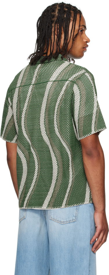 Košeľa Dime Dime Soleil Button Up Knit Shirt Zelené | DIMESU257GRN, 2