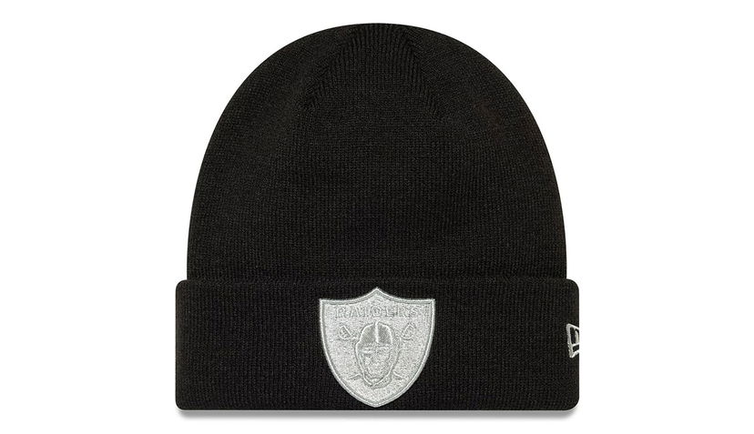 Kulicha New Era NFL Raiders Metallic Knit Beanie LASRAI Čierna | 60691265