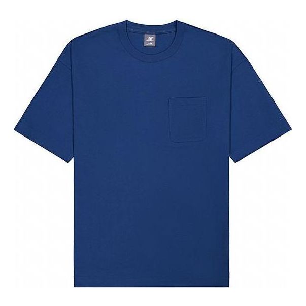 Tričko New Balance Pocket T-Shirt Modrá | NEE26041-DIG, 0