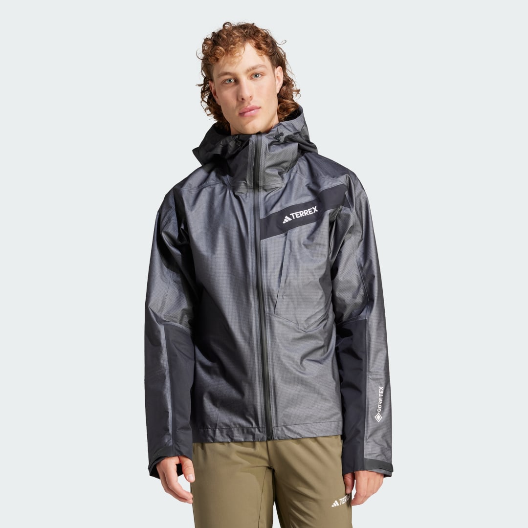 Bunda adidas Performance adidas TERREX Terrex Techrock Light Gore-Tex Active Čierna | IP1417, 0