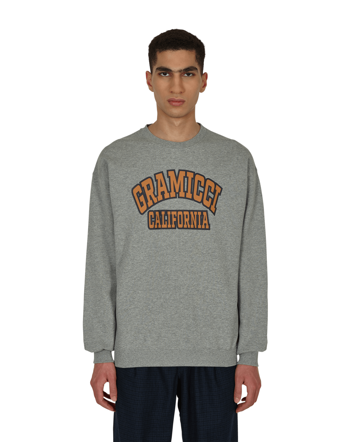 Mikina GRAMICCI Logo Crewneck Sweatshirt Šedá | GUJK-21F081 HEATHERGREY, 0