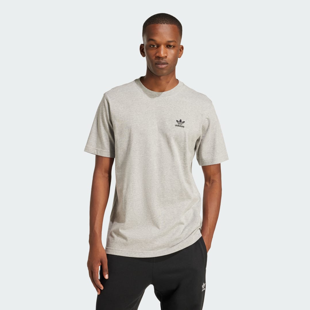 Tričko adidas Performance Trefoil Essentials T-Shirt Šedá | JC9988, 0