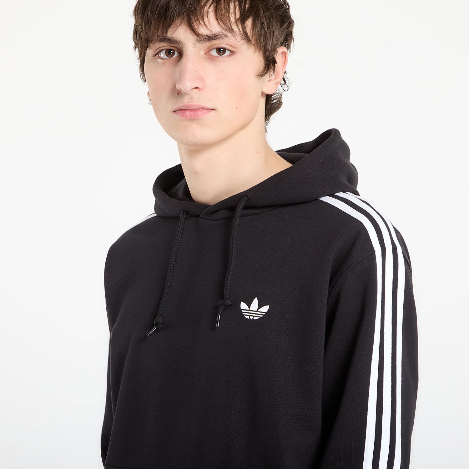 Mikina adidas Originals 3 Stripes Hoodie Čierna | KE3557, 1