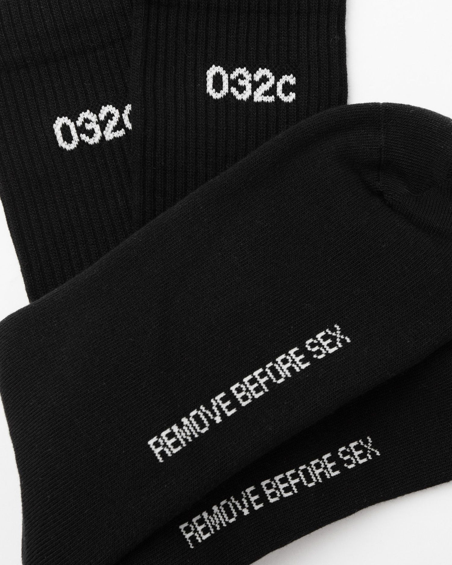 Ponožky 032C REMOVE BEFORE SEX CREW SOCKS Čierna | F24-UUK-3911-100, 1