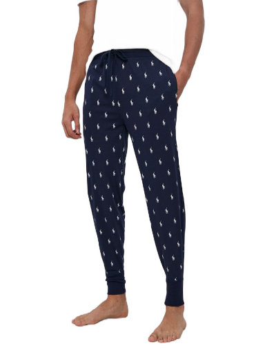 Pyžamo Polo by Ralph Lauren Sleepwear All Over Pony Sweat Pant Navy | 714844764001