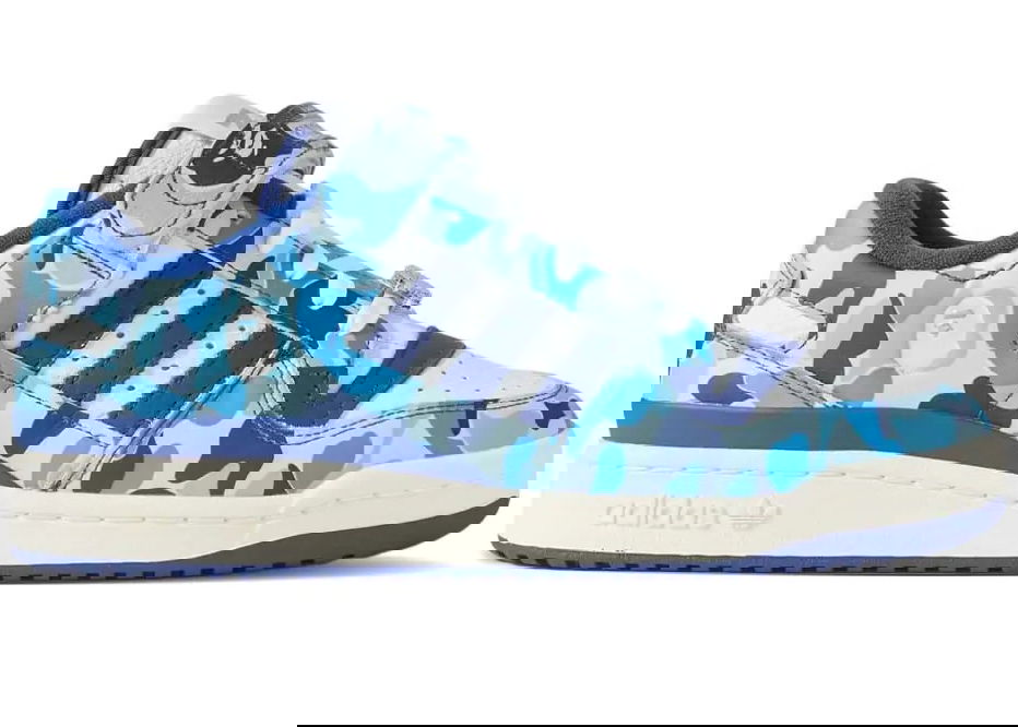 Tenisky a topánky adidas Originals BAPE x Forum Low 84 30th Anniversary "Blue Camo" Modrá | ID4772, 1