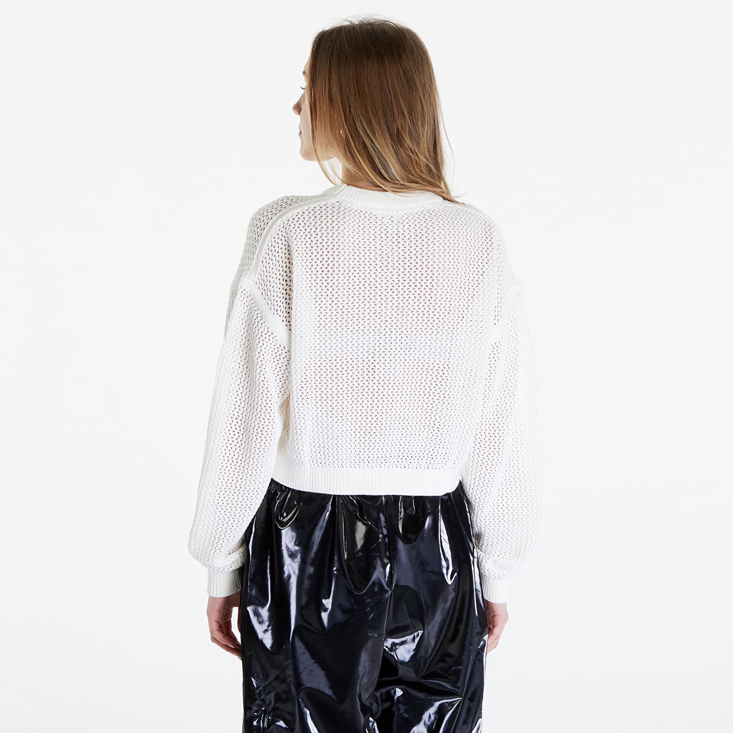 Sveter Tommy Hilfiger Open Stitch Flag Sweater Ancient White Biela | DW0DW17755 YBH, 1