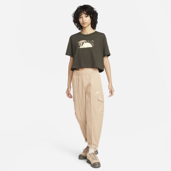 Crop Top Nike Cropped Tee Čierna | DQ3309-355, 0