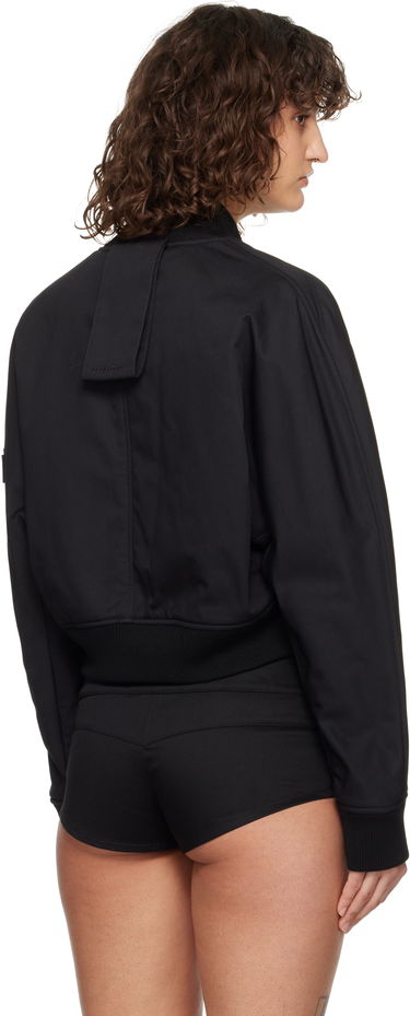 Bomber bunda Courrèges Courrèges Cropped Scuba Bomber Jacket Čierna | 125CBL265PL0177, 2