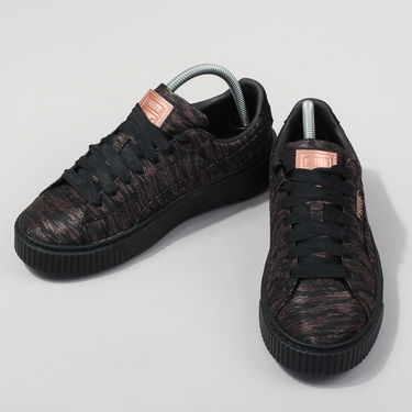 Tenisky a topánky Puma Basket Platform VR Wn's black - black Čierna | 364092 02, 2