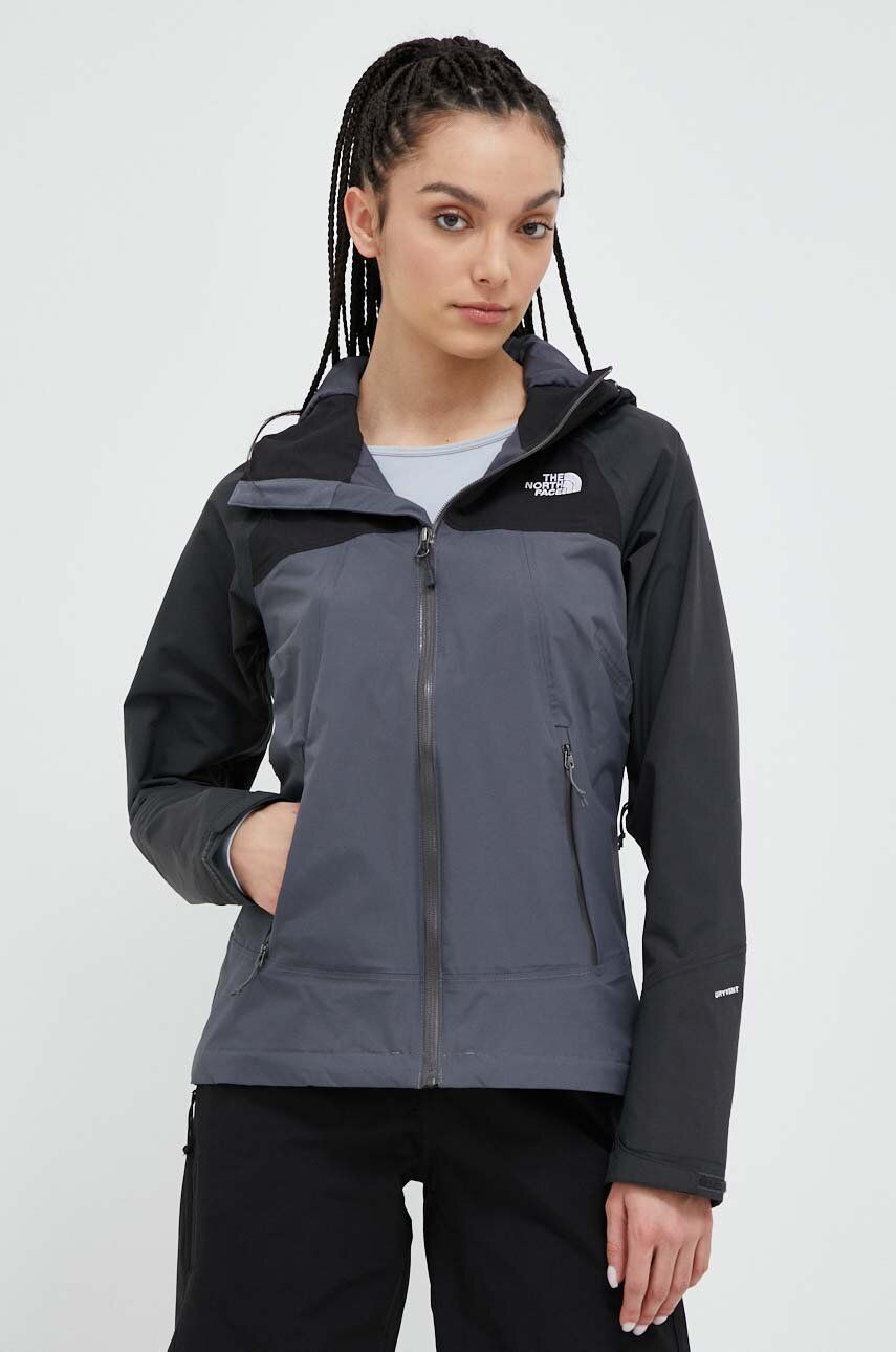 Bunda The North Face Outdoorová Stratos Jacket Šedá | NF00CMJ059Q1, 0