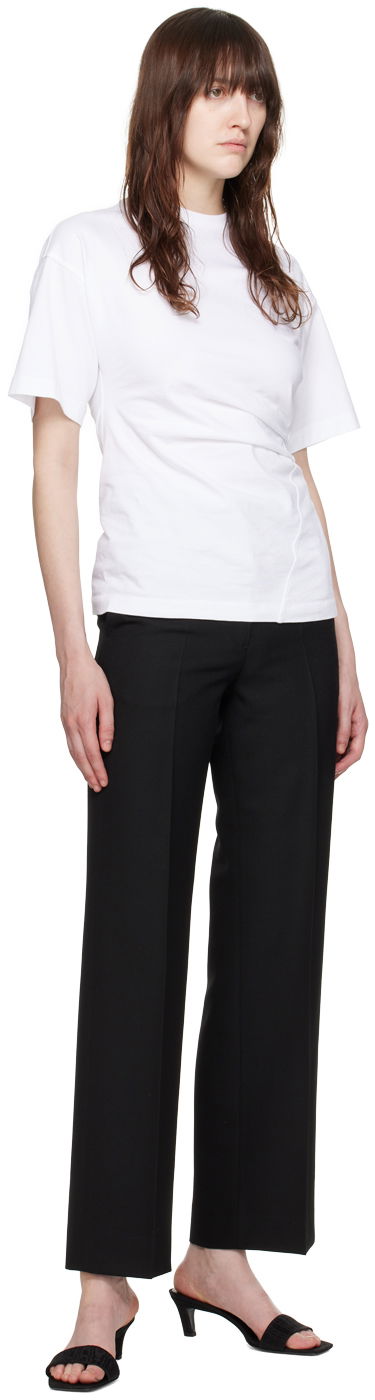 Tričko TOTEME Twisted T-Shirt Biela | 243-WRT0342-FB0092, 3