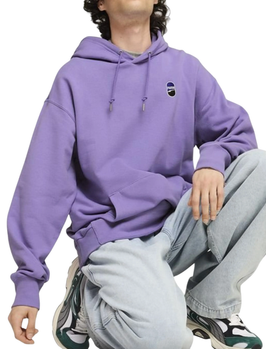 Mikina Puma Puma Downtown 180 Hoodie Fialová | 624376-29, 0