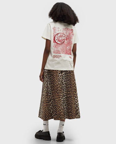 Tričko GANNI Basic Jersey Celestial Poster Relaxed T-Shirt Biela | T4063-135, 1