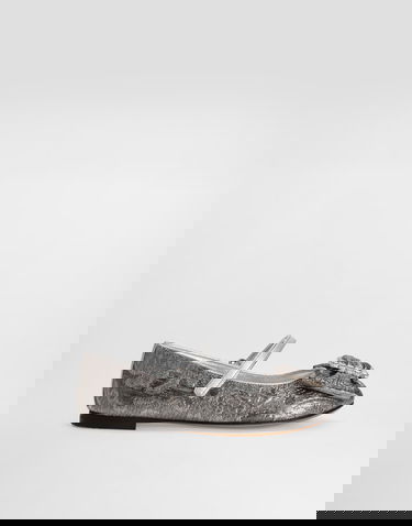 Tenisky a topánky Dolce & Gabbana Brocade Ballet Flats With Bow Metalická | D11377AV76080998, 0