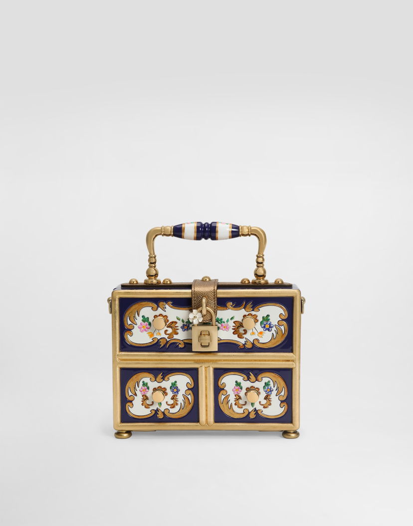 Kabelka Dolce & Gabbana Dolce Box Ornate Painted Wood Top Handle Bag Rôznofarebný | BB5970AD16680995