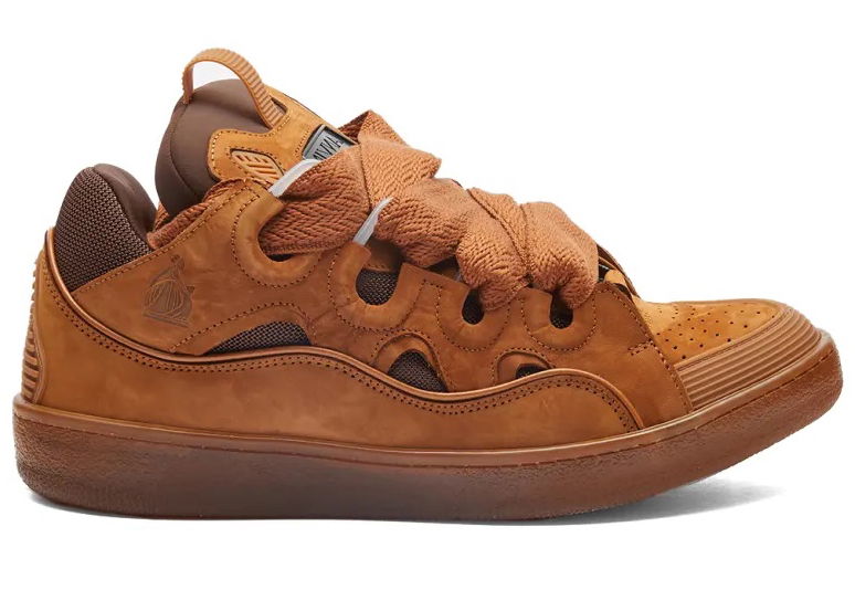 Tenisky a topánky LANVIN Leather Curb Tan Oranžová | FM-SKRK11-TRAG-P23603, 0