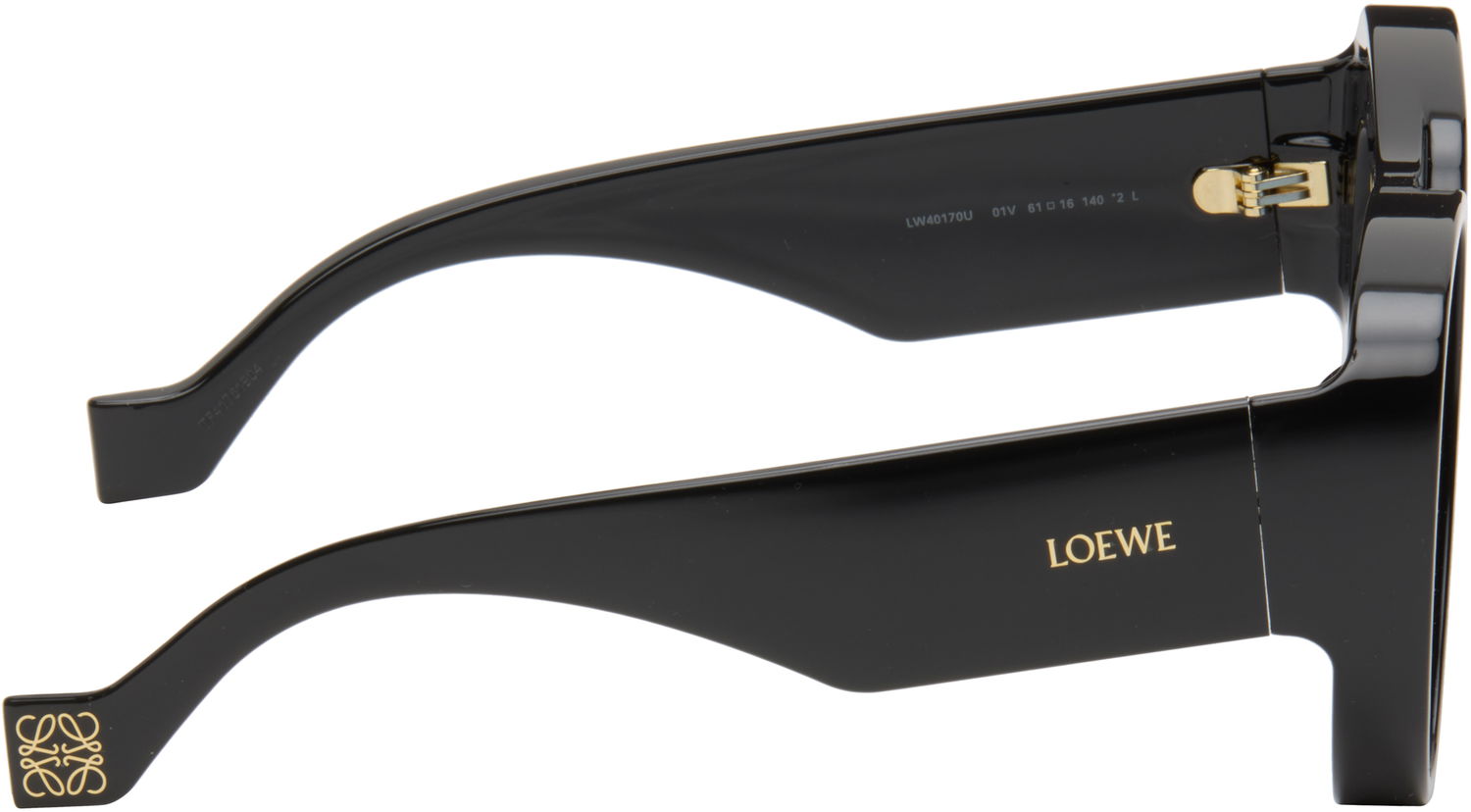 Slnečné okuliare Loewe Loewe Aviator Sunglasses Čierna | LW40170UW6101V 192337236082, 1