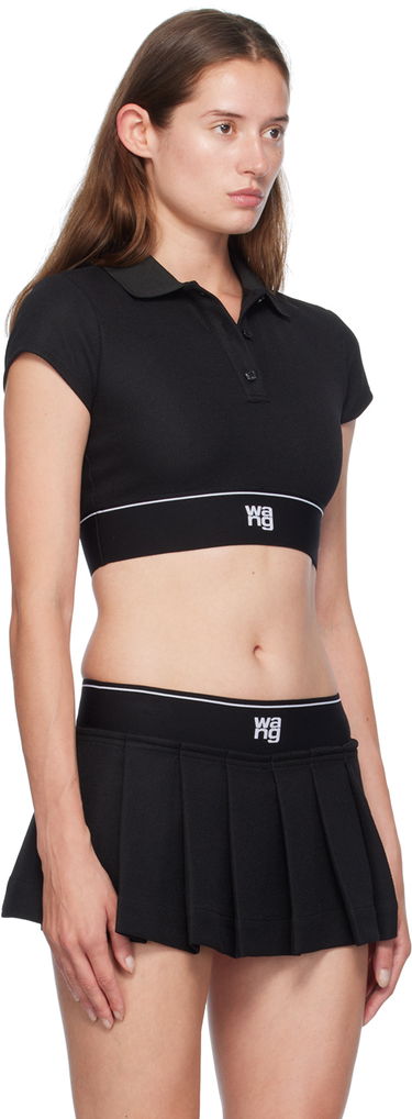 Sukňa Alexander Wang Alexander Wang Cheerleader Cropped Polo Čierna | 4CC3241497, 1