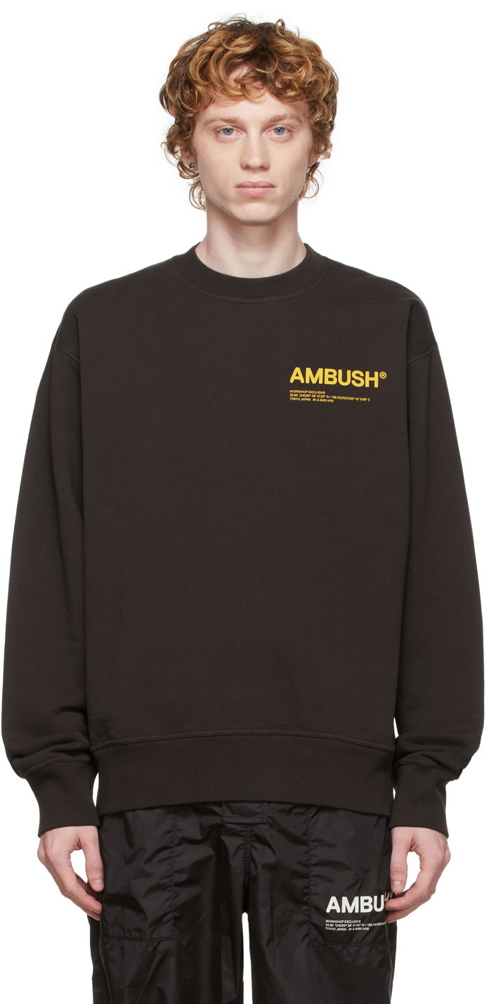 Mikina Ambush AMBUSH 'Workshop' Sweatshirt Hnedá | BMBA021F21FLE0016418, 0
