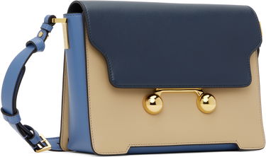 Taška cez rameno Marni Marni Trunkaroo Medium Leather Shoulder Bag Béžová | SBMP0195U1 P6948, 1