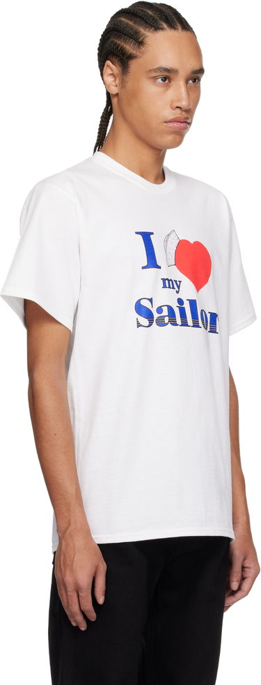 Tričko Noah Noah 'I Love My Sailor' Graphic T-Shirt Biela | T250SS25WHT, 1