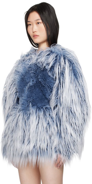 Kabáty Diesel Faux-Fur Jacket Modrá | A16453 0KNAB, 3