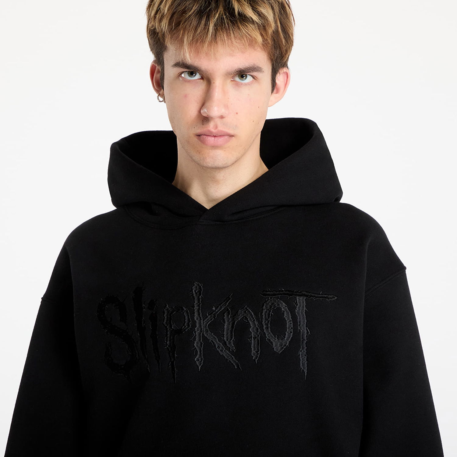 Mikina Pleasures PLEASURES x Slipknot Debut Hoodie Čierna | P25SK001 BLACK, 1